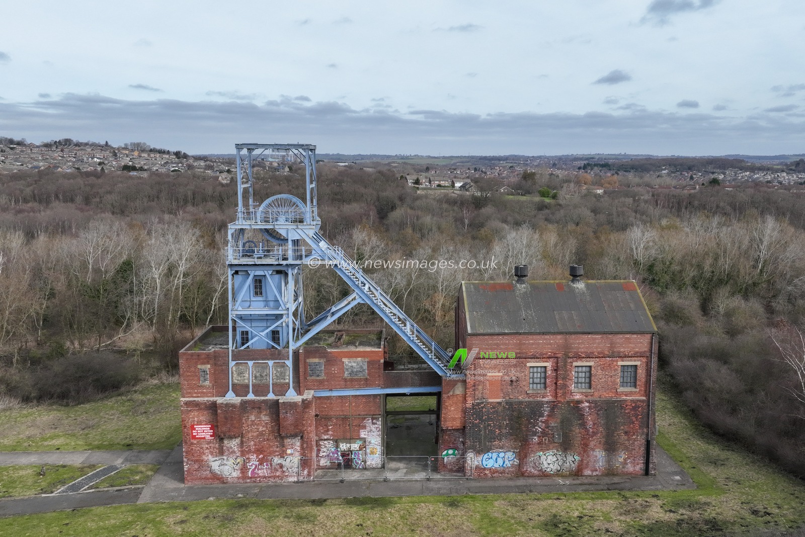 An aerial view of Barnsley Main Colliery pit head and winding gear on the 40th anniversary of the conclusion of the Miners' Strike in Britain was commemorated on March 3, 2025. This strike, which lasted nearly a year beginning on March 6, 1984, had a profound effect on British trade unionism, industry, economic policy, and the wider political landscape; at Barnsley Main Colliery, Barnsley, United Kingdom, 3rd March 2025

(Photo by Mark Cosgrove/News Images)