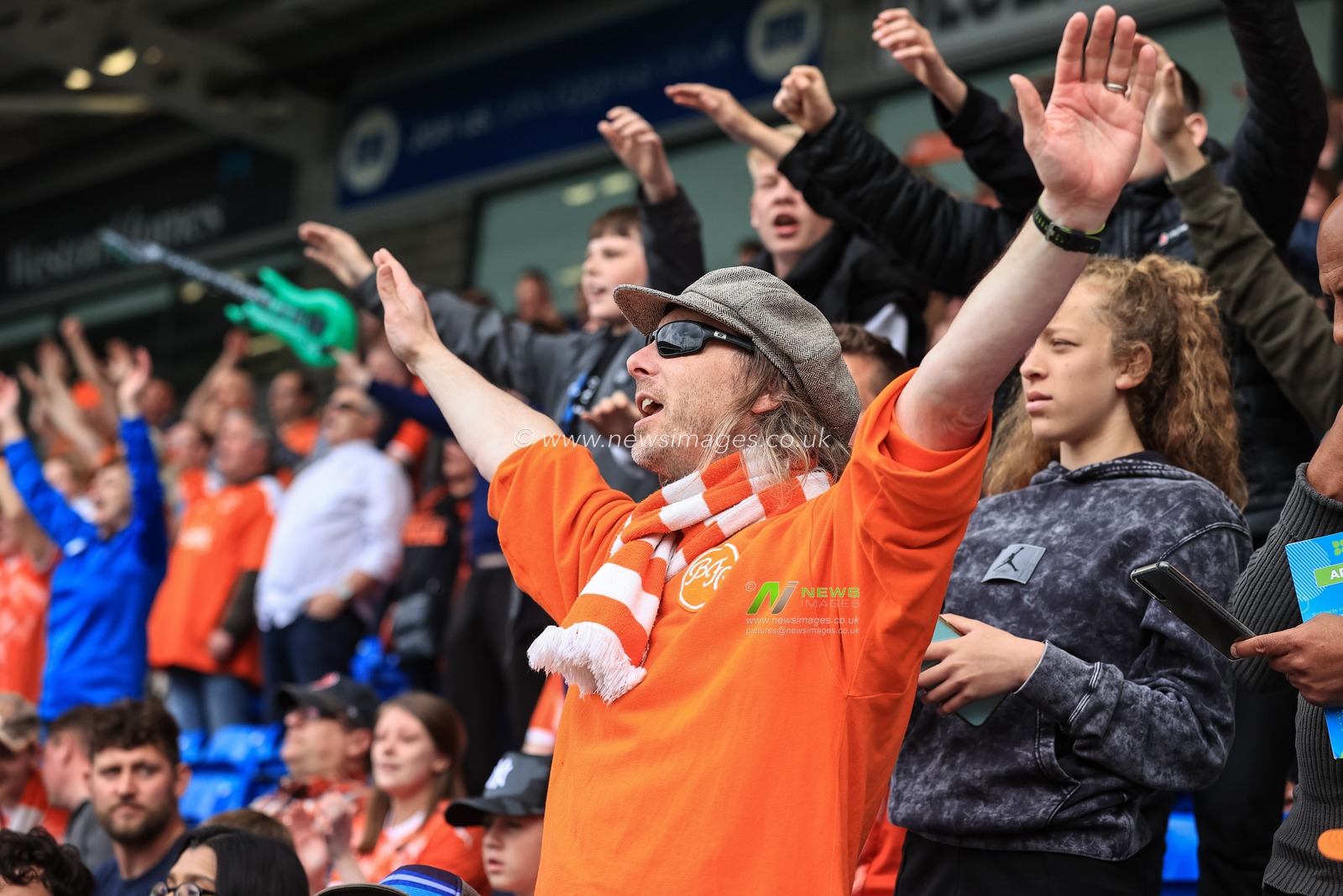 Blackpool Fans during the game