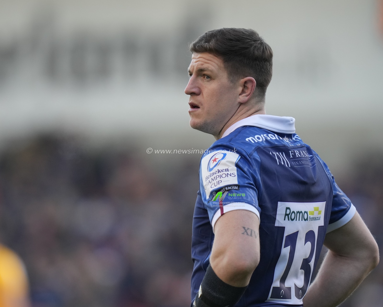 Sam James #13 of Sale Sharks during the European Champions Cup Group B match Sale Sharks vs Ulster Rugby at AJ Bell Stadium, Eccles, United Kingdom, 11th December 2022

(Photo by Steve Flynn/News Images)