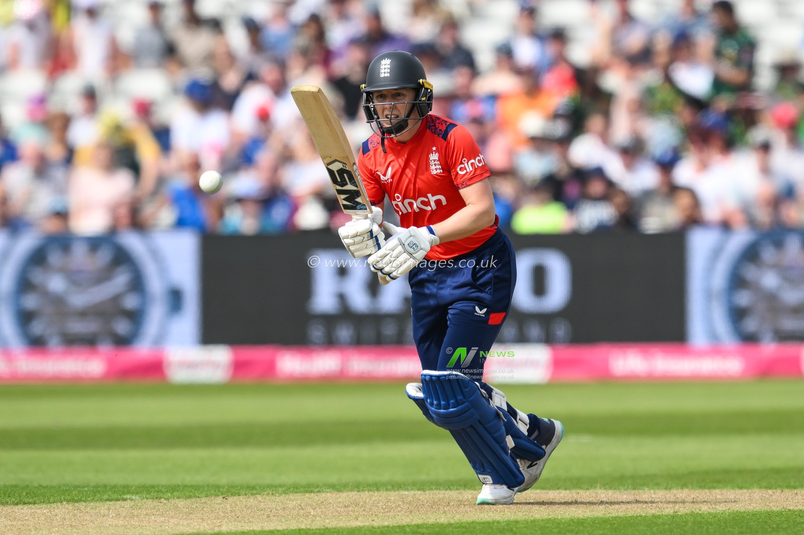 Heather Knight of England drives for a single during the First T20 International match England women vs Pakistan women at Edgbaston, Birmingham, United Kingdom, 11th May 2024

(Photo by Craig Thomas/News Images)