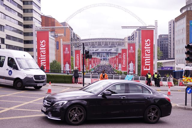 Far view from Wembley way during the Emirates FA Cup Final match Chelsea vs Manchester City at Wembley Stadium, London, United Kingdom on 16 May 2026

(Photo by Harvey Murphy/News Images)