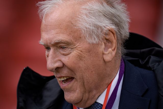 Commentator Martin Tyler arrives at the stadium prior to kick off during the Premier League match Nottingham Forest vs Newcastle Untied at City Ground, Nottingham, United Kingdom on 10 May 2026

(Photo by Maynard Manyowa/News Images)