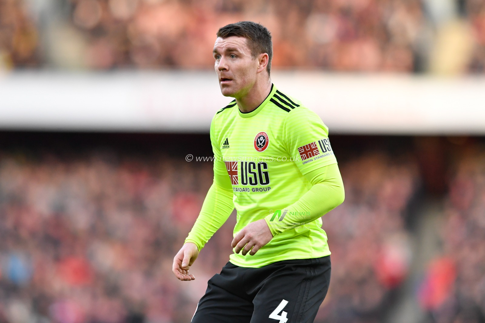 18th January 2020, Emirates Stadium, London, England; Premier League, Arsenal v Sheffield United : John Fleck (4) of Sheffield United in action

Credit: Simon Whitehead/News Images
