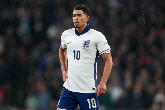 Jude Bellingham of England during the UEFA Nations League, League B - Group 2 match England vs Republic of Ireland at Wembley Stadium, London, United Kingdom, 17th November 2024

(Photo by Gareth Evans/News Images)