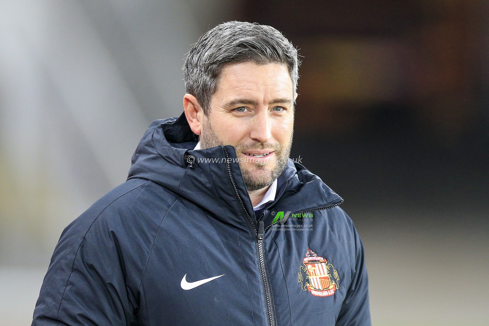 Lee Johnson, Manager of Sunderland, before the game