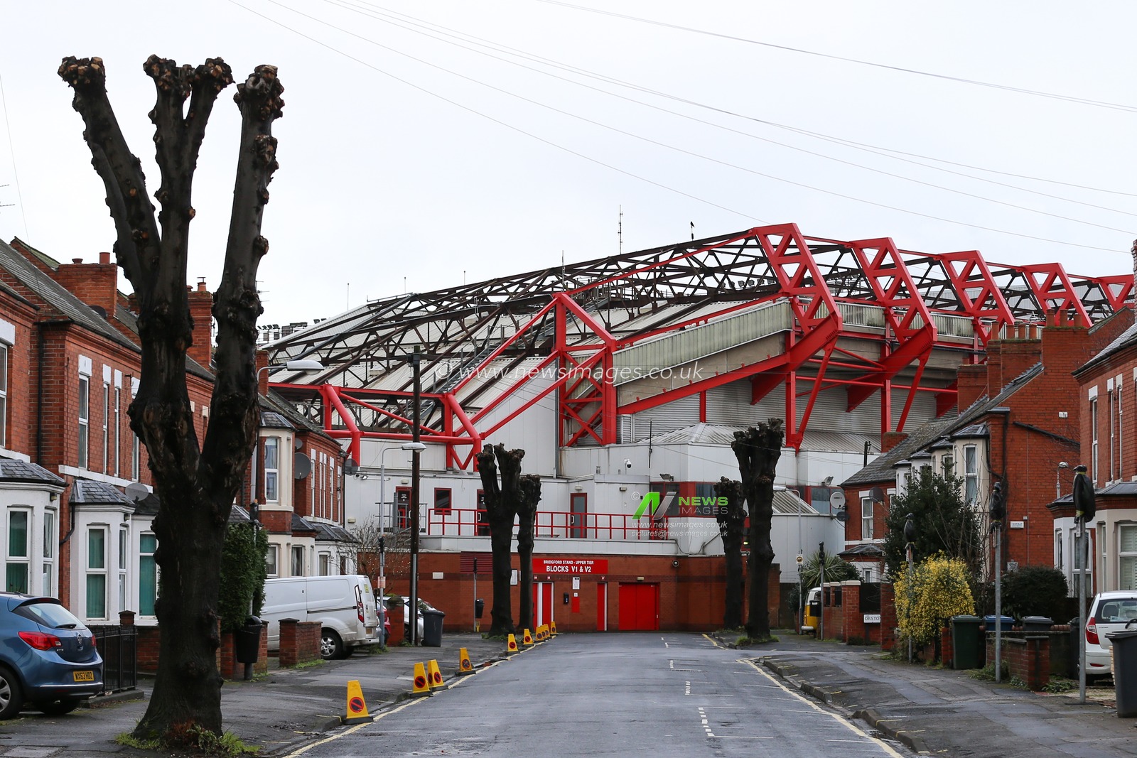 A general view outside the City Ground prior to the game