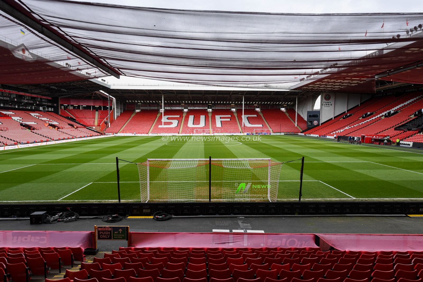 A general view of Bramall Lane, the home of Sheffield United prior to their Sky Bet Championship game against Queens Park Rangers