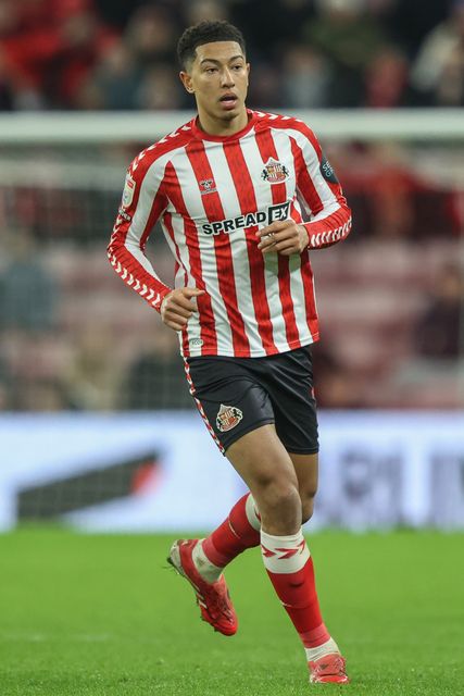 Jobe Bellingham of Sunderland during the Sky Bet Championship match Sunderland vs Luton Town at Stadium Of Light, Sunderland, United Kingdom, 12th February 2025

(Photo by Alfie Cosgrove/News Images)