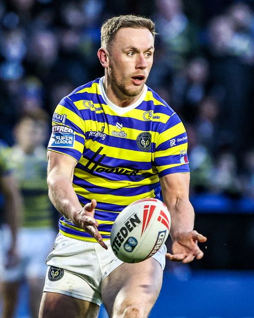 Ben Currie of Warrington Wolves in action during the Betfred Super League Round 3 match Warrington Wolves vs Wakefield Trinity at The Halliwell Jones Stadium, Warrington, United Kingdom on 28 February 2026

(Photo by Alfie Cosgrove/News Images)