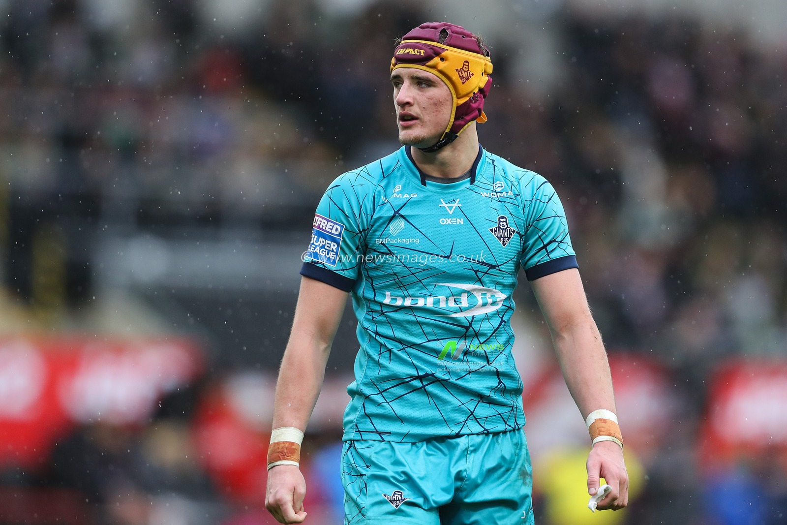 George Flanagan of Huddersfield Giants during the Betfred Super League Round 2 match Leigh Leopards vs Huddersfield Giants at Leigh Sports Village, Leigh, United Kingdom, 23rd February 2025

(Photo by Gareth Evans/News Images)