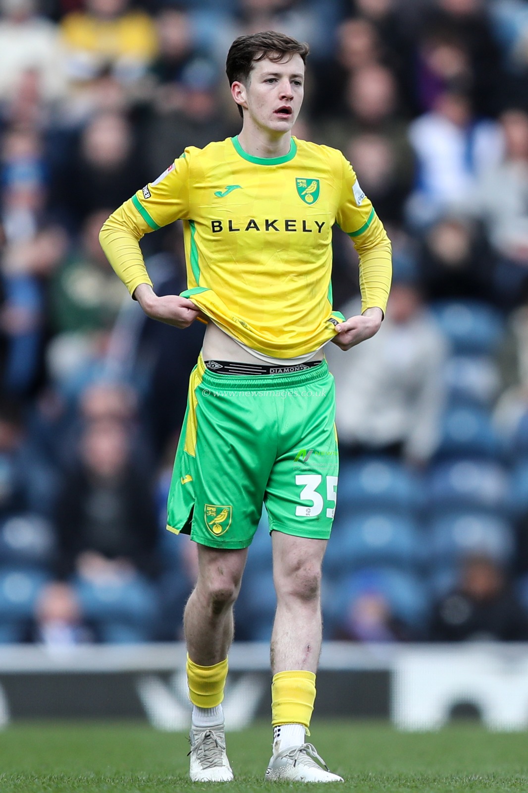 Kellen Fisher of Norwich City during the Sky Bet Championship match Blackburn Rovers vs Norwich City at Ewood Park, Blackburn, United Kingdom, 1st March 2025

(Photo by Jorge Horsted/News Images)