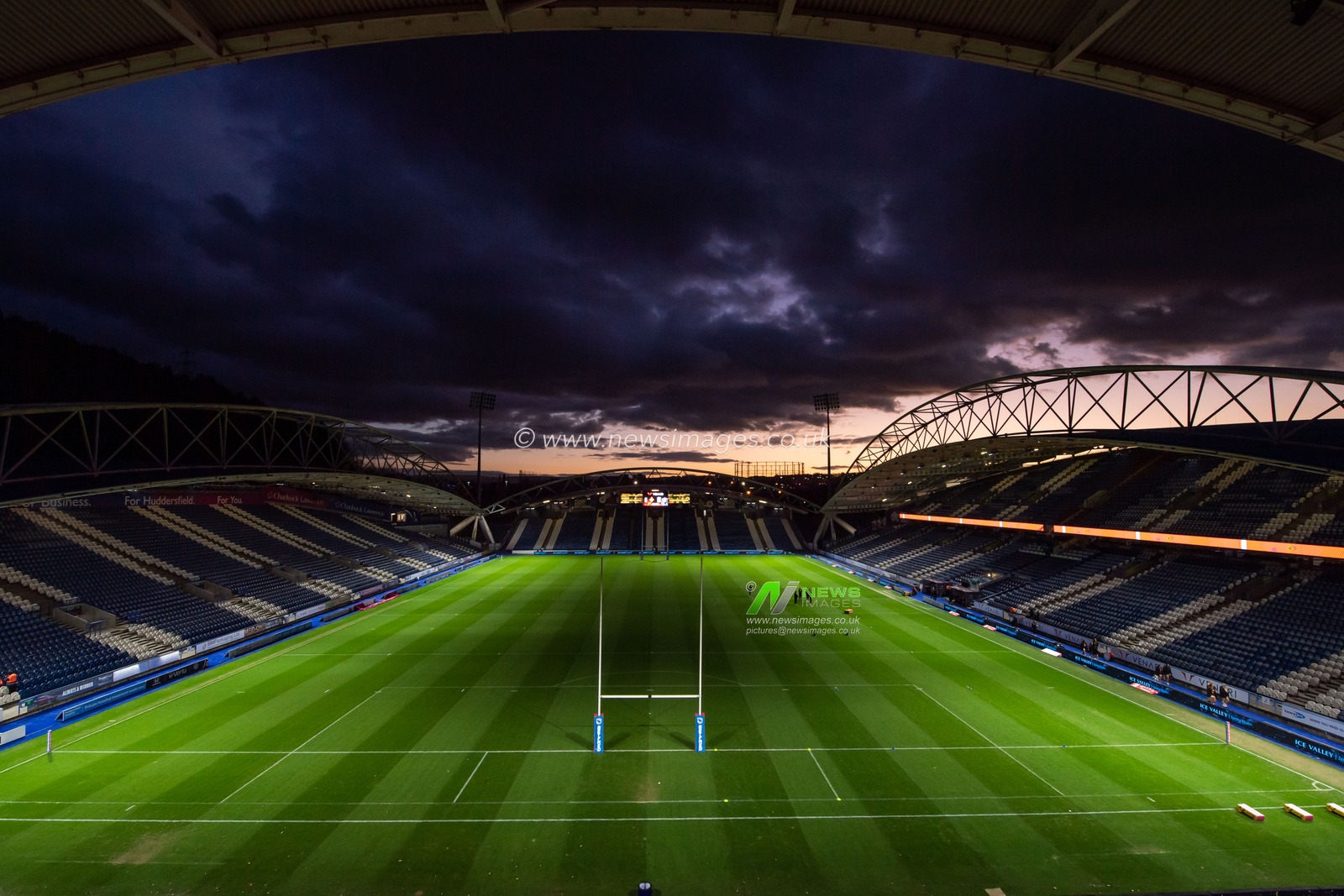 General view of The John Smith's Stadium, Home of Huddersfield Giants ahead of the Betfred Super League Round 2 match Huddersfield Giants vs Warrington Wolves at John Smith's Stadium, Huddersfield, United Kingdom, 24th February 2023

(Photo by Craig Thomas/News Images)