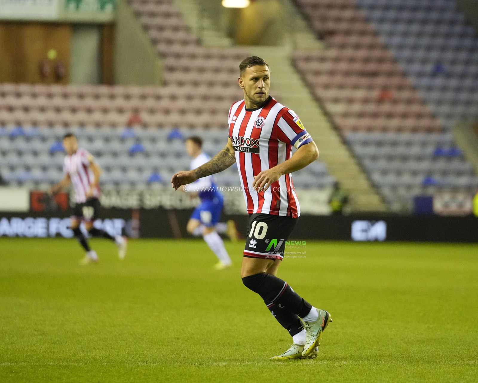 Billy Sharp #10 of Sheffield United during the Sky Bet Championship match Wigan Athletic vs Sheffield United at DW Stadium, Wigan, United Kingdom, 19th December 2022

(Photo by Steve Flynn/News Images)