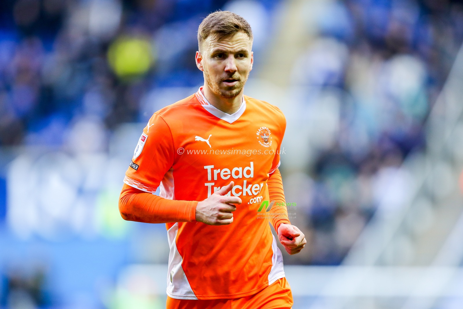 Lee Evans of Blackpool looks on during the Sky Bet League 1 match Reading vs Blackpool at Select Car Leasing Stadium, Reading, United Kingdom, 14th December 2024

(Photo by Izzy Poles/News Images)