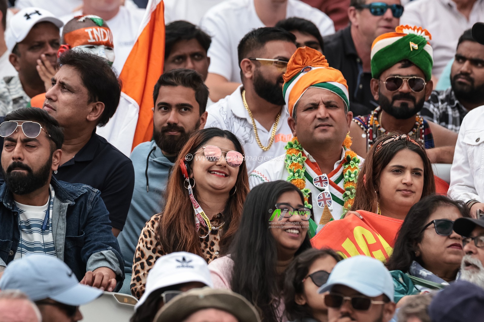 India fans soaking up the atmosphere during the 4th Rothesay Test Match match Day 4 England vs India at Old Trafford Cricket Ground, Manchester, United Kingdom, 26th July 2025

(Photo by Mark Cosgrove/News Images)