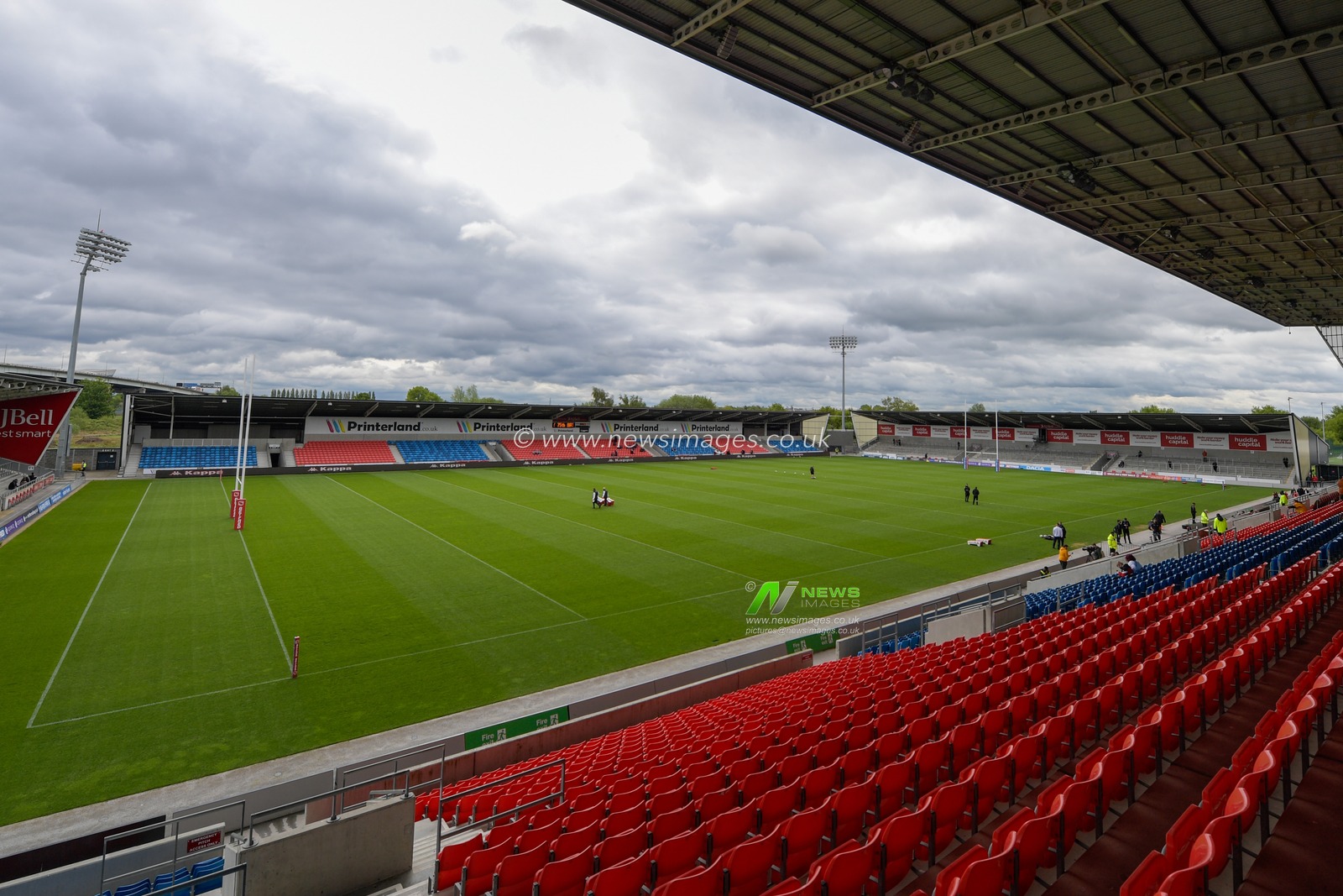 A general view of the AJ Bell Stadium, the home of Salford Red Devils