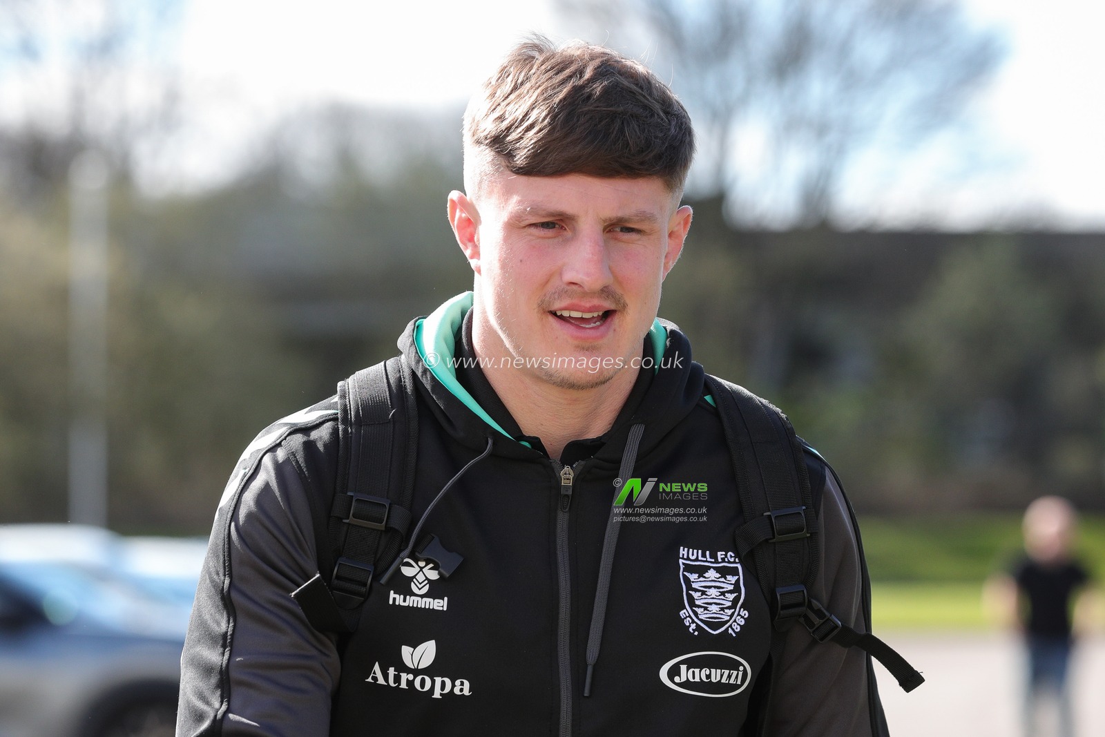 Liam Sutcliffe #4 of Hull FC arrives at The MKM Stadium ahead of the Betfred Super League Round 8 match Hull FC vs Hull KR at MKM Stadium, Hull, United Kingdom, 7th April 2023

(Photo by James Heaton/News Images)
