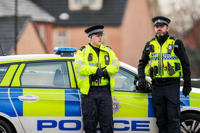 during a Major Explosives Incident in Derby that saw two men arrested on suspicion of explosives offences and 200 homes evacuated (Maynard Manyowa / News Images)