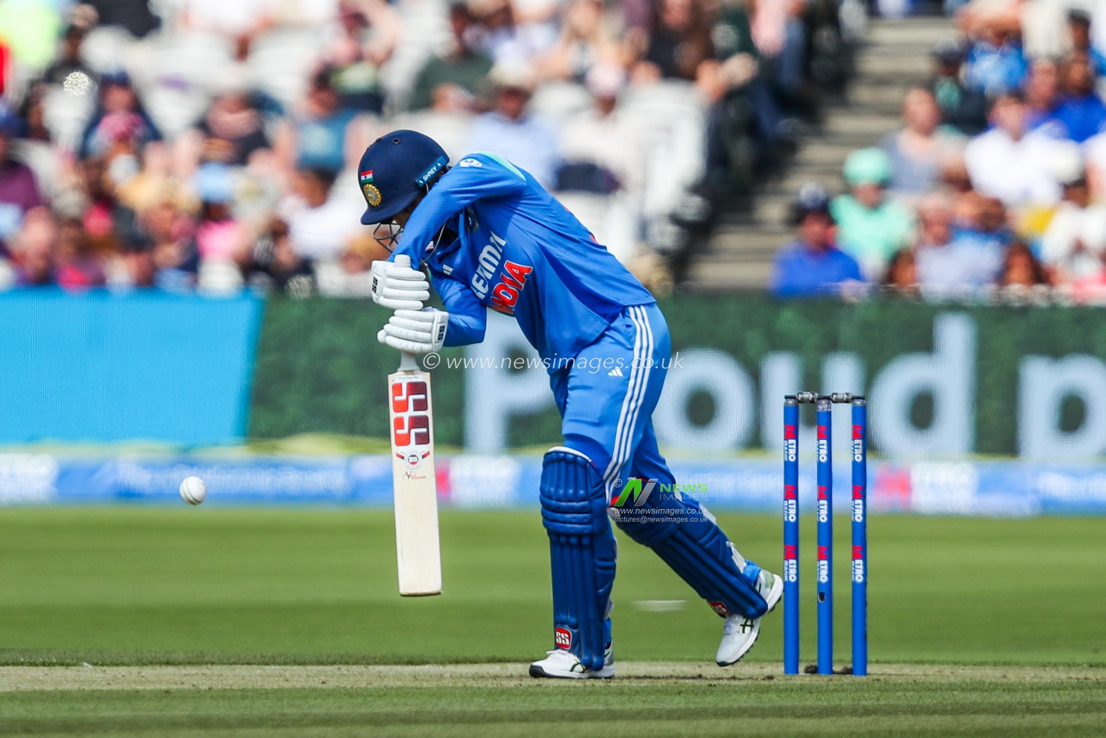 Harleen Deol of India bats during the 2nd Metro Bank One Day International England Women v India Women at Lords, London, United Kingdom, 19th July 2025

(Photo by Izzy Poles/News Images)