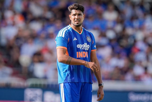 Harshit Rana of India during the Third Vitality T20 International match England vs India at Trent Bridge, Nottingham, United Kingdom on 07 July 2026

(Photo by Maynard Manyowa/News Images)