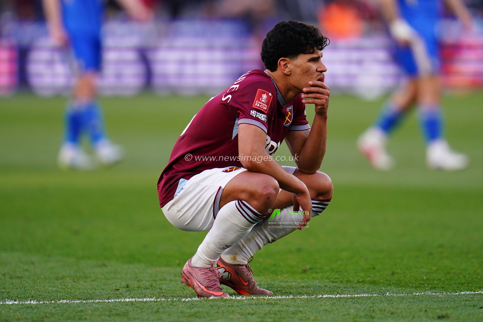 Mateus Fernandes of West Ham United during the Emirates FA Cup Quarter-Final match West Ham United vs Leeds United at London Stadium, London, United Kingdom on 04 April 2026

(Photo by Harvey Murphy/News Images)