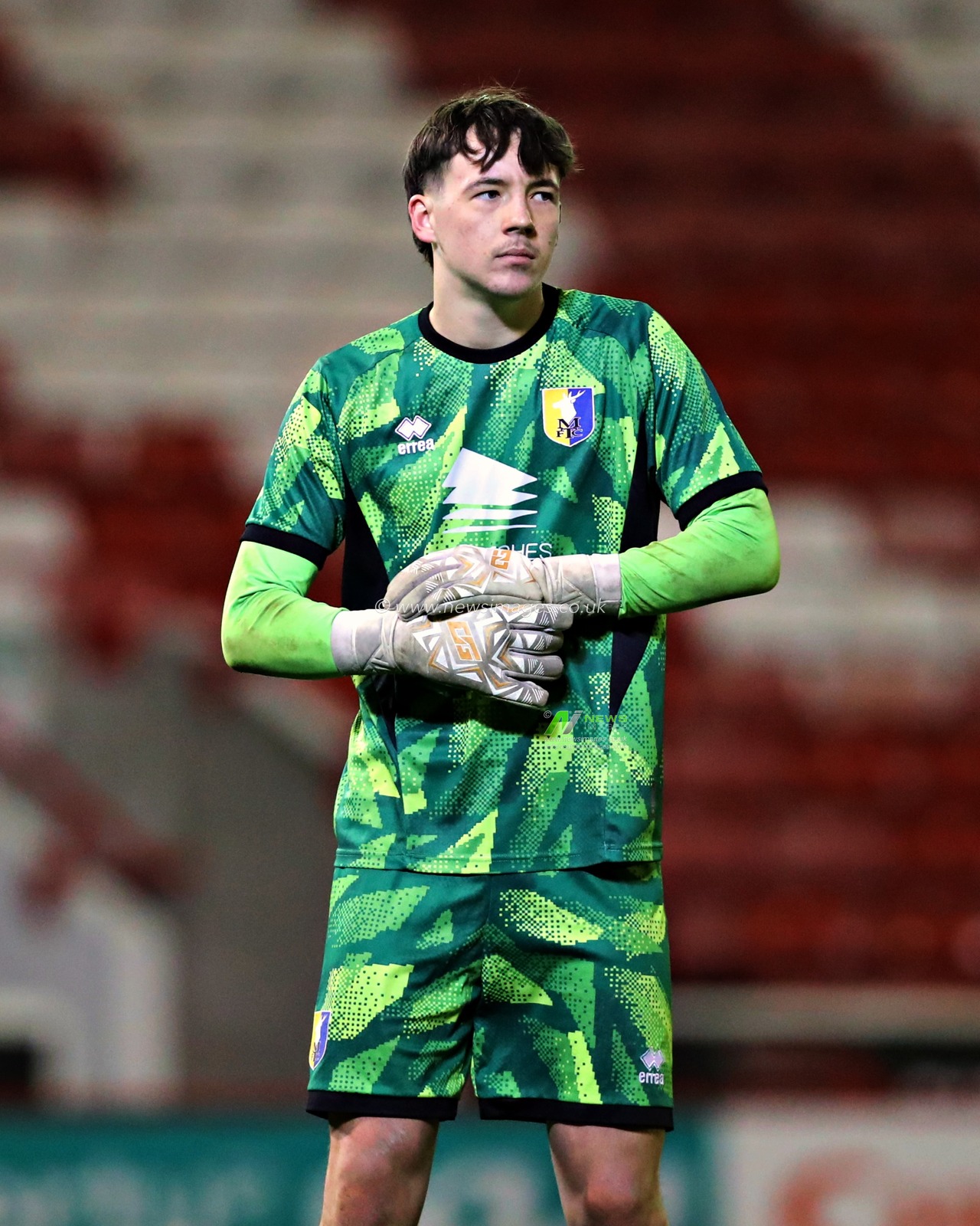 the FA Youth Cup U18’s round 2 match Barnsley vs Mansfield Town at Oakwell, Barnsley, United Kingdom, 17th November 2025(Photo by Sam Eaden/News Images)
