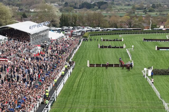 Brighterdaysahead ridden by Jack Kennedy and trained by Gordon Elliott runs on to win the 13:55 Turners Mersey Novices' Hurdle during the Randox Grand National Day 2024 at Aintree Racecourse, Liverpool, United Kingdom, 13th April 2024

(Photo by Mark Cosgrove/News Images)