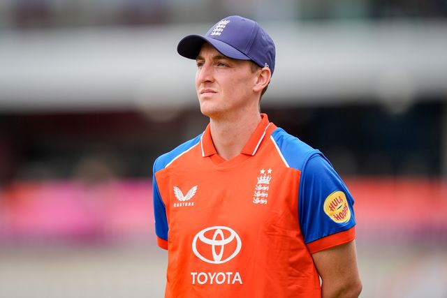 England captain Harry Brook during the Second Vitality T20 International match England vs India at Old Trafford, Manchester, United Kingdom on 04 July 2026

(Photo by Maynard Manyowa/News Images)