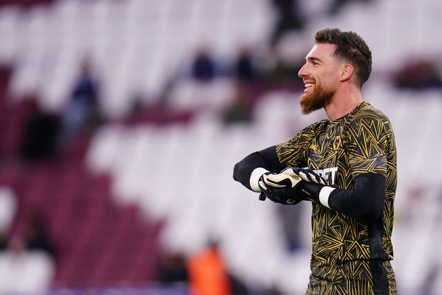 Wolverhampton Wanderers goalkeeper Jose Sa warming up ahead of the Premier League match West Ham United vs Wolverhampton Wanderers at London Stadium, London, United Kingdom on 10 April 2026

(Photo by Harvey Murphy/News Images)