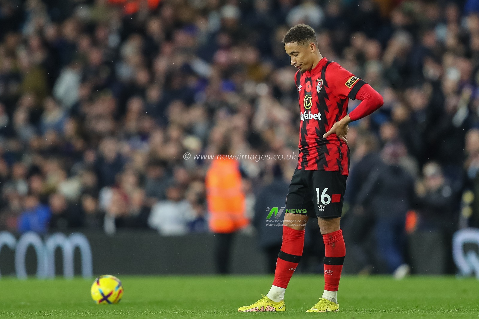 Marcus Tavernier #16 of Bournemouth looks dejected after the Premier League match Leeds United vs Bournemouth at Elland Road, Leeds, United Kingdom, 5th November 2022

(Photo by Gareth Evans/News Images)