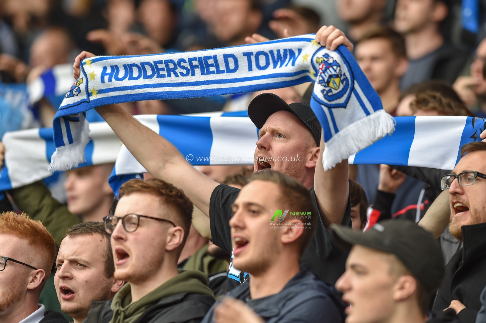 5th October 2019, John Smith's Stadium, Huddersfield, England; Sky Bet Championship, Huddersfield Town v Hull City : Huddersfield Town fan prior to kick off.
Credit: Dean Williams/News Images