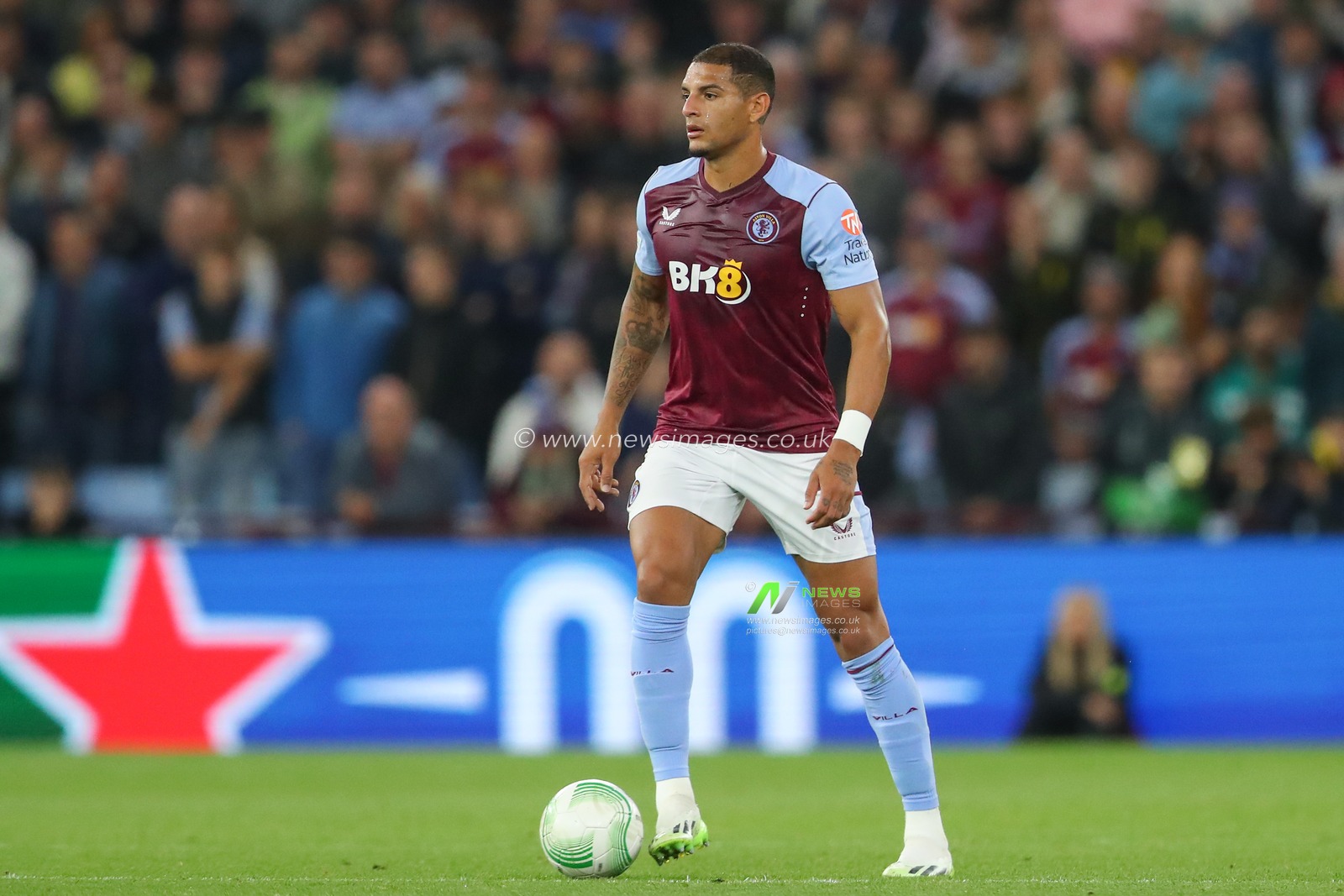 Diego Carlos #3 of Aston Villa in action during the UEFA Europa Conference League match Aston Villa vs HÅ K Zrinjski Mostar at Villa Park, Birmingham, United Kingdom, 5th October 2023

(Photo by Gareth Evans/News Images)