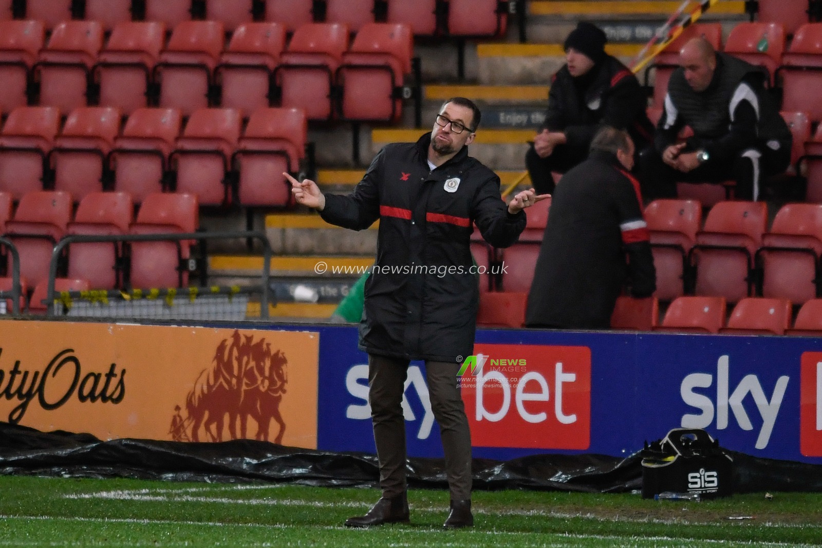 David Artell manager of Crewe Alexandra queries a decision