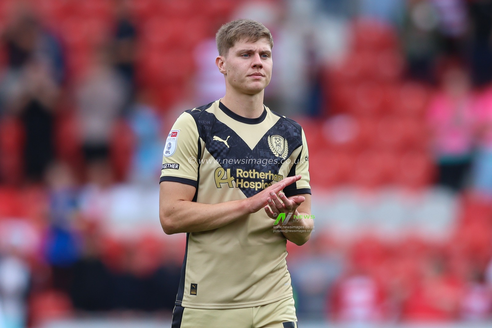 Ciaran McGuckin of Rotherham United after the Sky Bet League 1 match Doncaster Rovers vs Rotherham United at Eco-Power Stadium, Doncaster, United Kingdom, 30th August 2025

(Photo by Alex Roebuck/News Images)