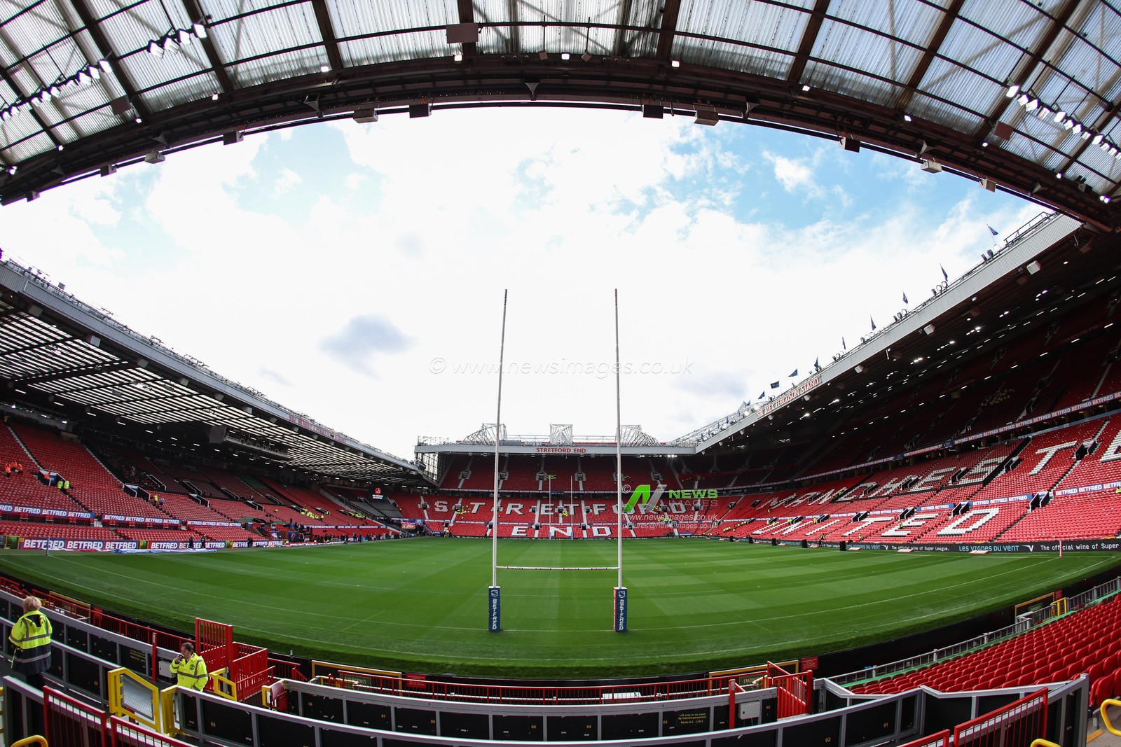A general view of Old Trafford ahead of the Betfred Super League Grand Final match Wigan Warriors vs Hull KR at Old Trafford, Manchester, United Kingdom, 12th October 2024

(Photo by Mark Cosgrove/News Images)