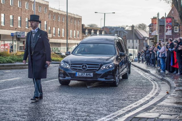 Cecil Duckworth CBE's funeral procession in final tour around Worcester