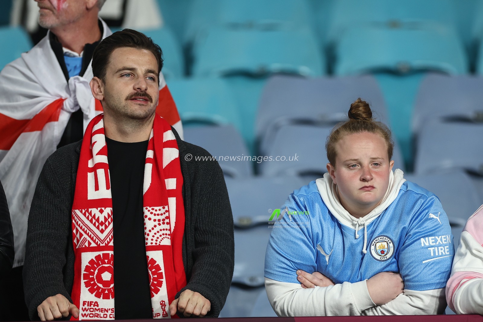 England fans in tears after england lose in the final during the FIFA Women's World Cup 2023 Final match Spain Women vs England Women at Stadium Australia, Sydney, Australia, 20th August 2023

(Photo by Patrick Hoelscher/News Images)