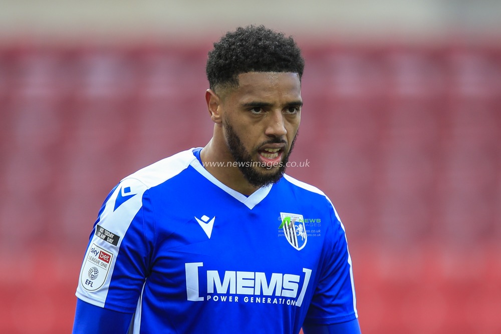 Vadaine Oliver #19 of Gillingham during the game