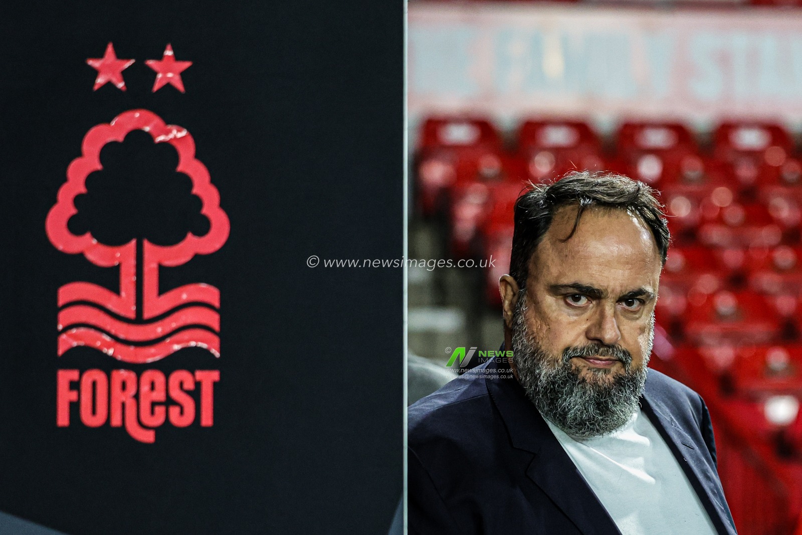 Evangelos Marinakis owner of Nottingham Forest during the UEFA Europa League Matchday 3 of 8 Nottingham Forest vs Porto at City Ground, Nottingham, United Kingdom, 23rd October 2025

(Photo by Mark Cosgrove/News Images)