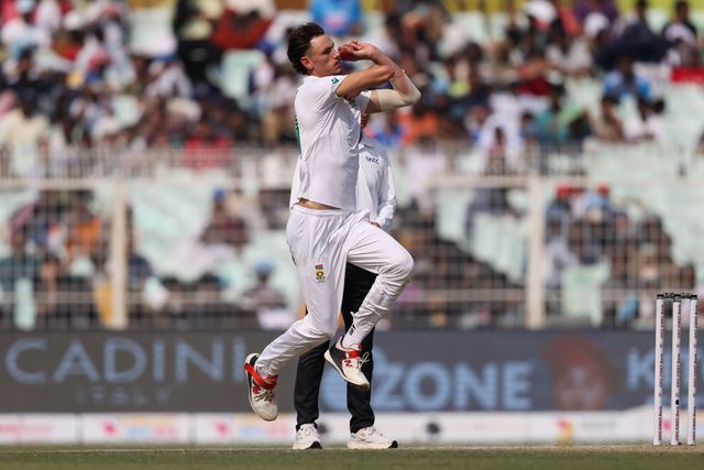 Marco Jansen of South Africa during the IDFC First Bank Test Day 3 match India vs South Africa at Eden Gardens, Kolkata, India, 16th November 2025

(Photo by Shubhajit Roy Karmakar/News Images)