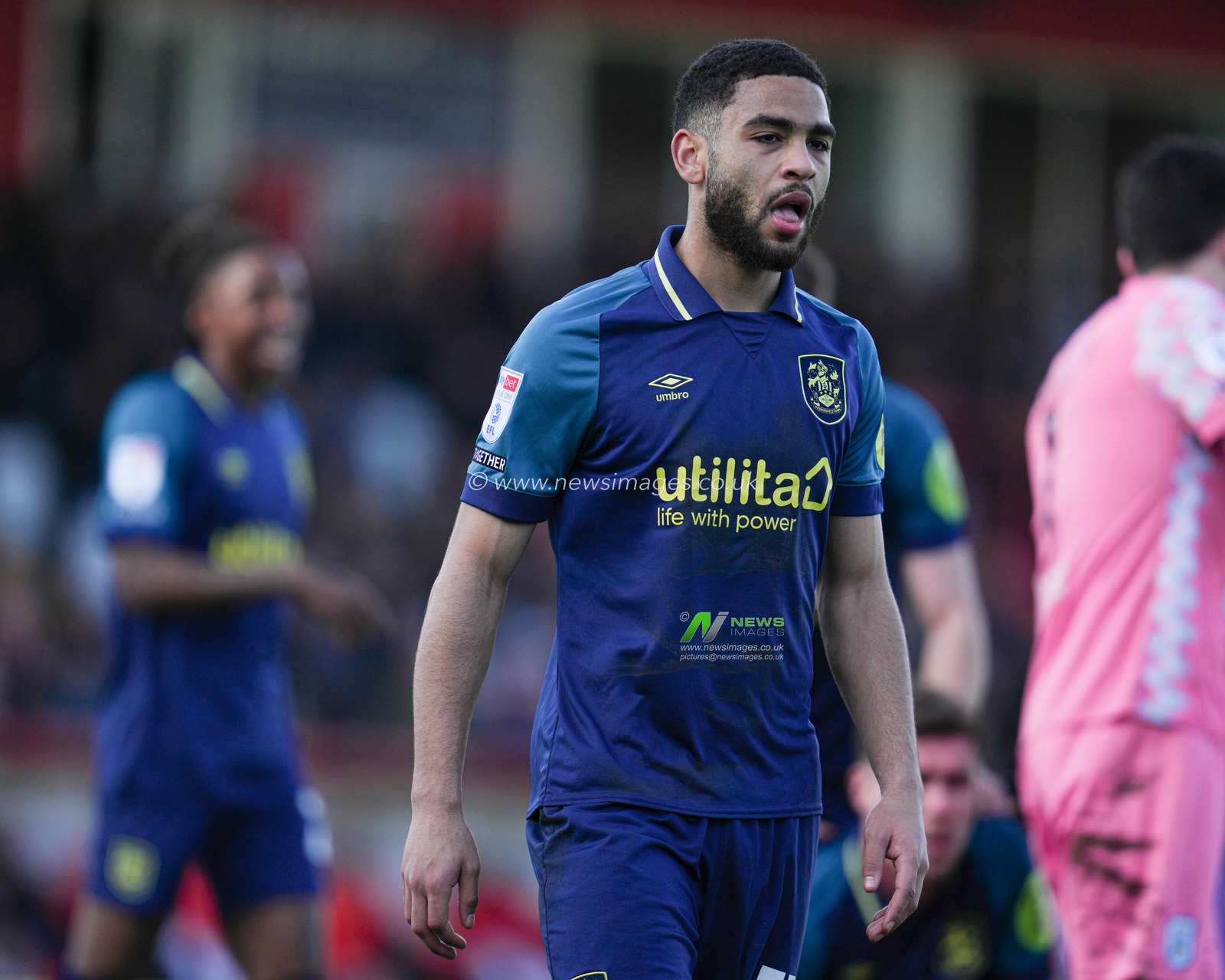 Brodie Spencer of Huddersfield Town during the Sky Bet League 1 match Stevenage vs Huddersfield Town at Lamex Stadium, Stevenage, United Kingdom, 1st March 2025

(Photo by Harvey Murphy/News Images)