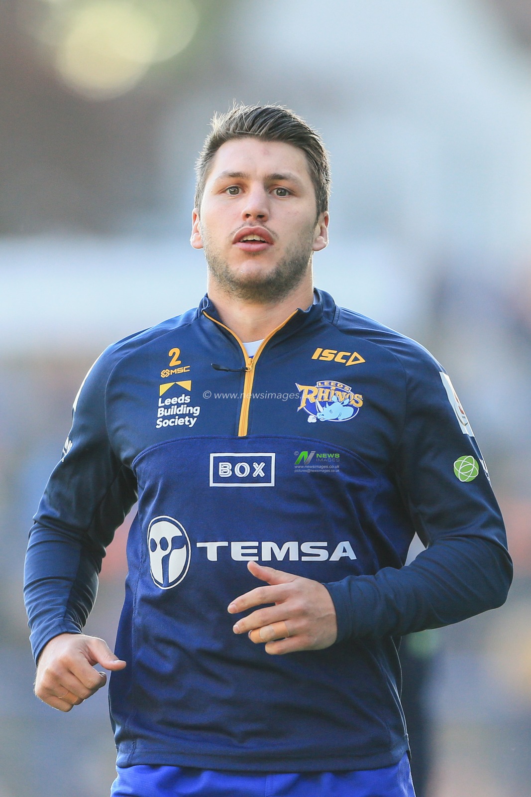 16th May 2019 , Emerald  Carnegie Stadium, England; Betfred Super League, Round 15, Leeds Rhinos vs Castleford Tigers ; Tom Briscoe (2) of Leeds Rhinos warming up 


Credit: Mark Cosgrove/News Image