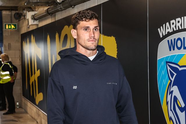 Sam Stone of Warrington Wolves arrives during the Betfred Super League Round 24 match Warrington Wolves vs Salford Red Devils at Halliwell Jones Stadium, Warrington, United Kingdom, 29th August 2025

(Photo by Alfie Cosgrove/News Images)