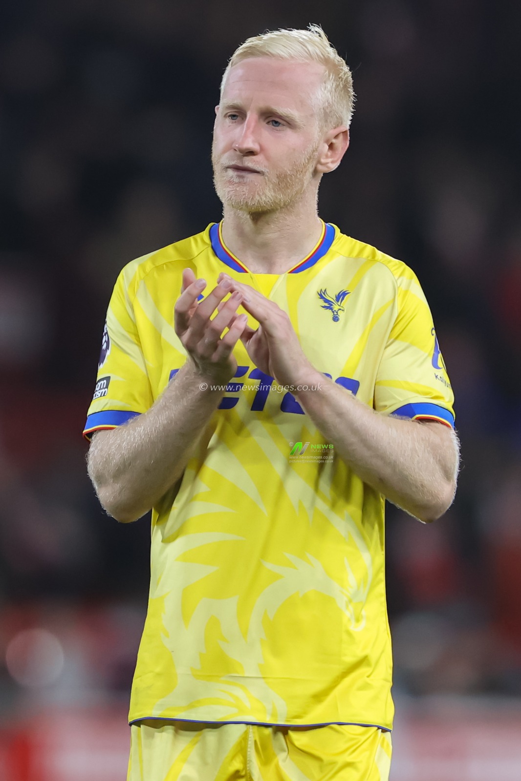 Will Hughes of Crystal Palace applauds fans at full time during the Premier League match Nottingham Forest vs Crystal Palace at City Ground, Nottingham, United Kingdom, 21st October 2024

(Photo by Alfie Cosgrove/News Images)