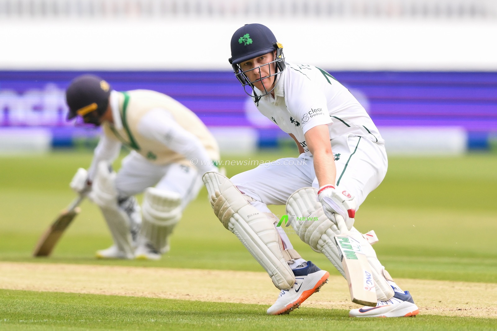 Harry Tector of Ireland reaches for the crease during the LV= Insurance Test match Test Day 3 England vs Ireland at Lords, London, United Kingdom, 3rd June 2023

(Photo by Craig Thomas/News Images)