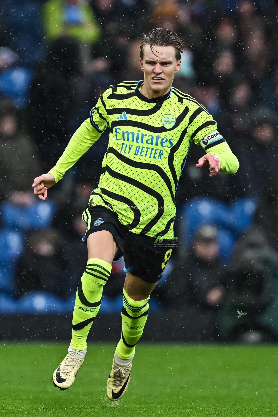 Martin Ã˜degaard of Arsenal during the Premier League match Burnley vs Arsenal at Turf Moor, Burnley, United Kingdom, 17th February 2024

(Photo by Craig Thomas/News Images)