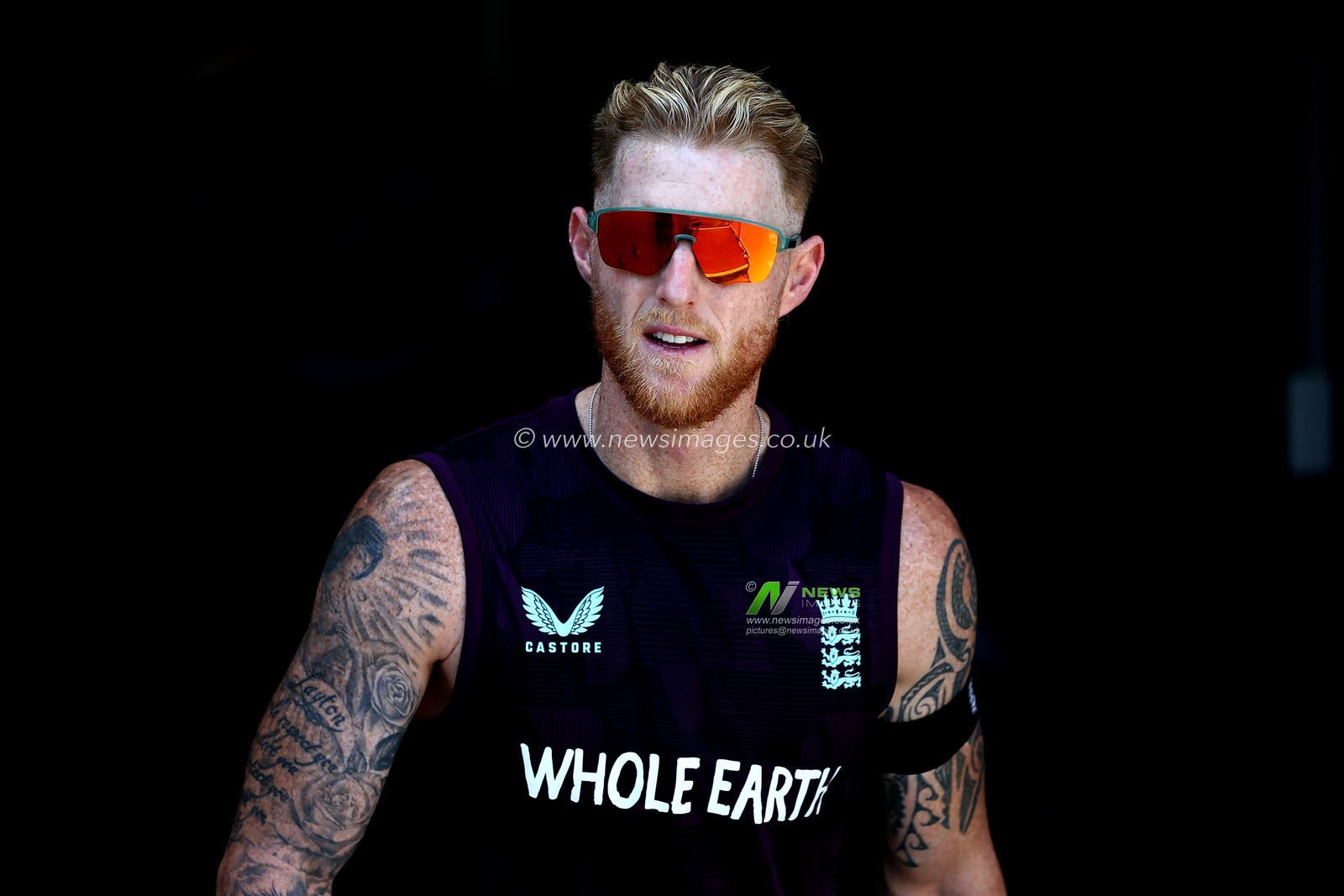 Ben Stokes of England looks on during the NRMA Insurance Ashes Second Test Day 1 Series match Australia vs England at The Gabba, Brisbane Cricket Ground, Brisbane, United Kingdom, 4th December 2025

(Photo by Patrick Hoelscher/News Images)

*** GER AUT SUI OUT ***