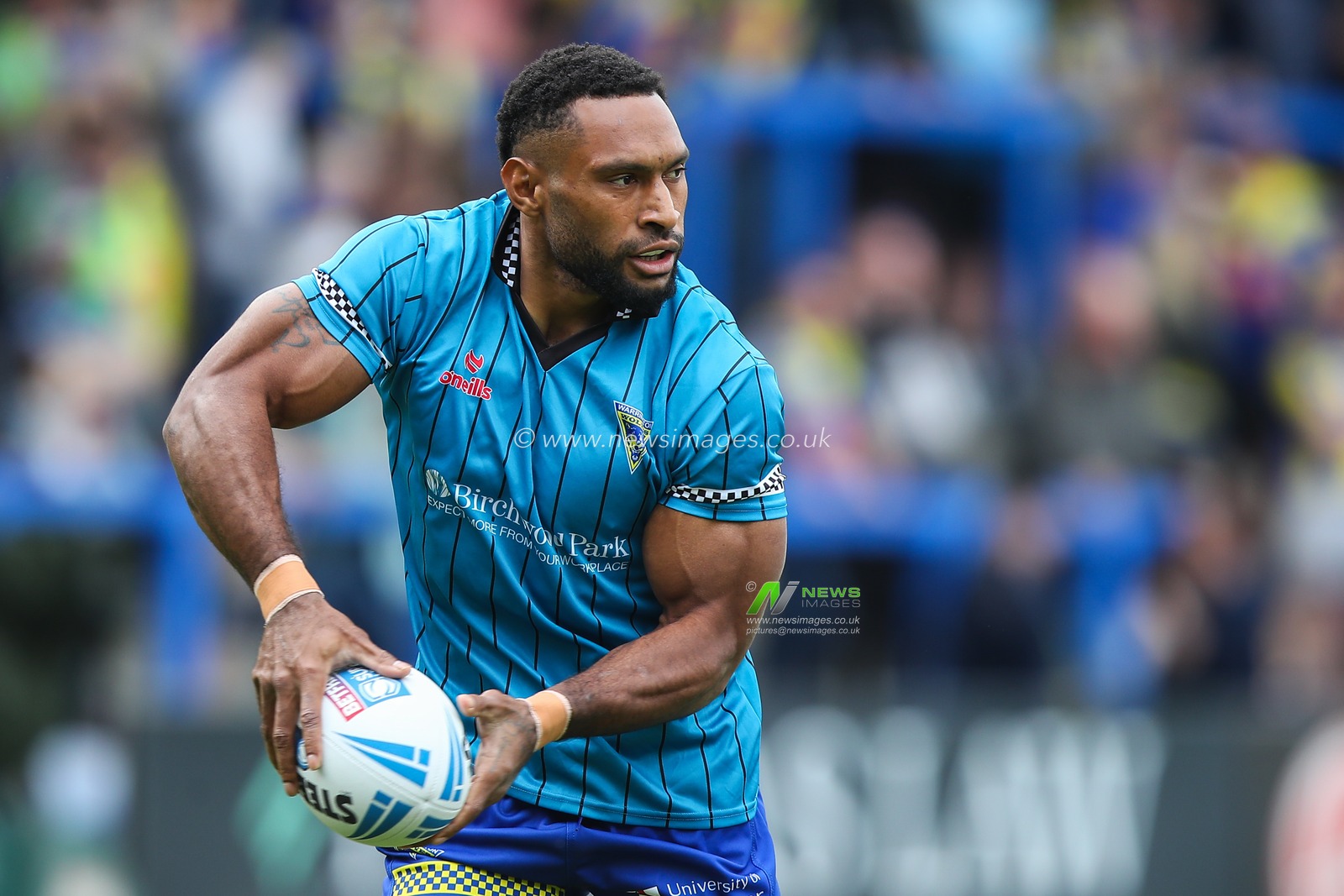 Rodrick Tai of Warrington Wolves during the pre-game warm up ahead of the Betfred Super League Round 13 match Warrington Wolves vs Wigan Warriors at Halliwell Jones Stadium, Warrington, United Kingdom, 1st June 2024

(Photo by Gareth Evans/News Images)