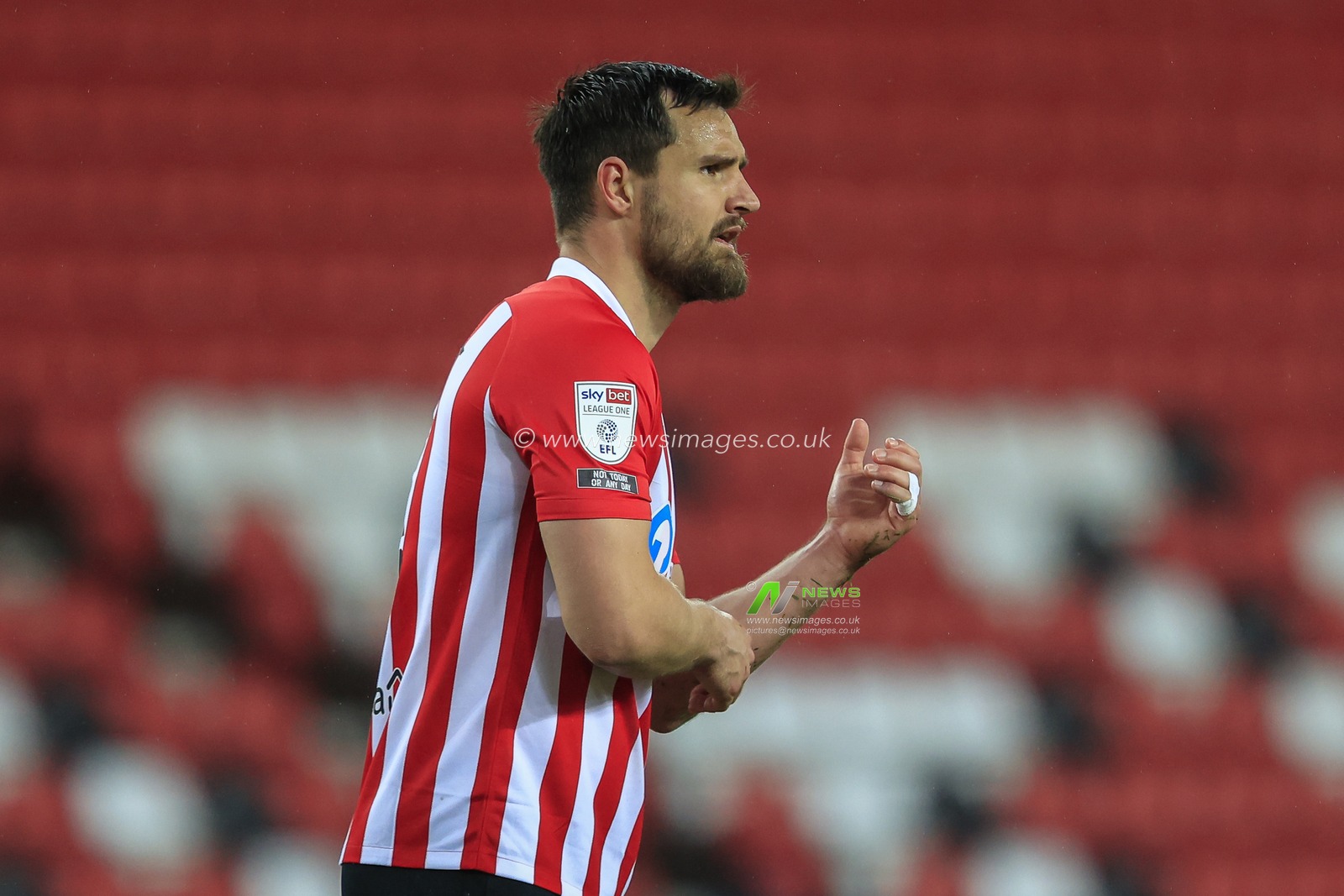 Bailey Wright #5 of Sunderland during the game