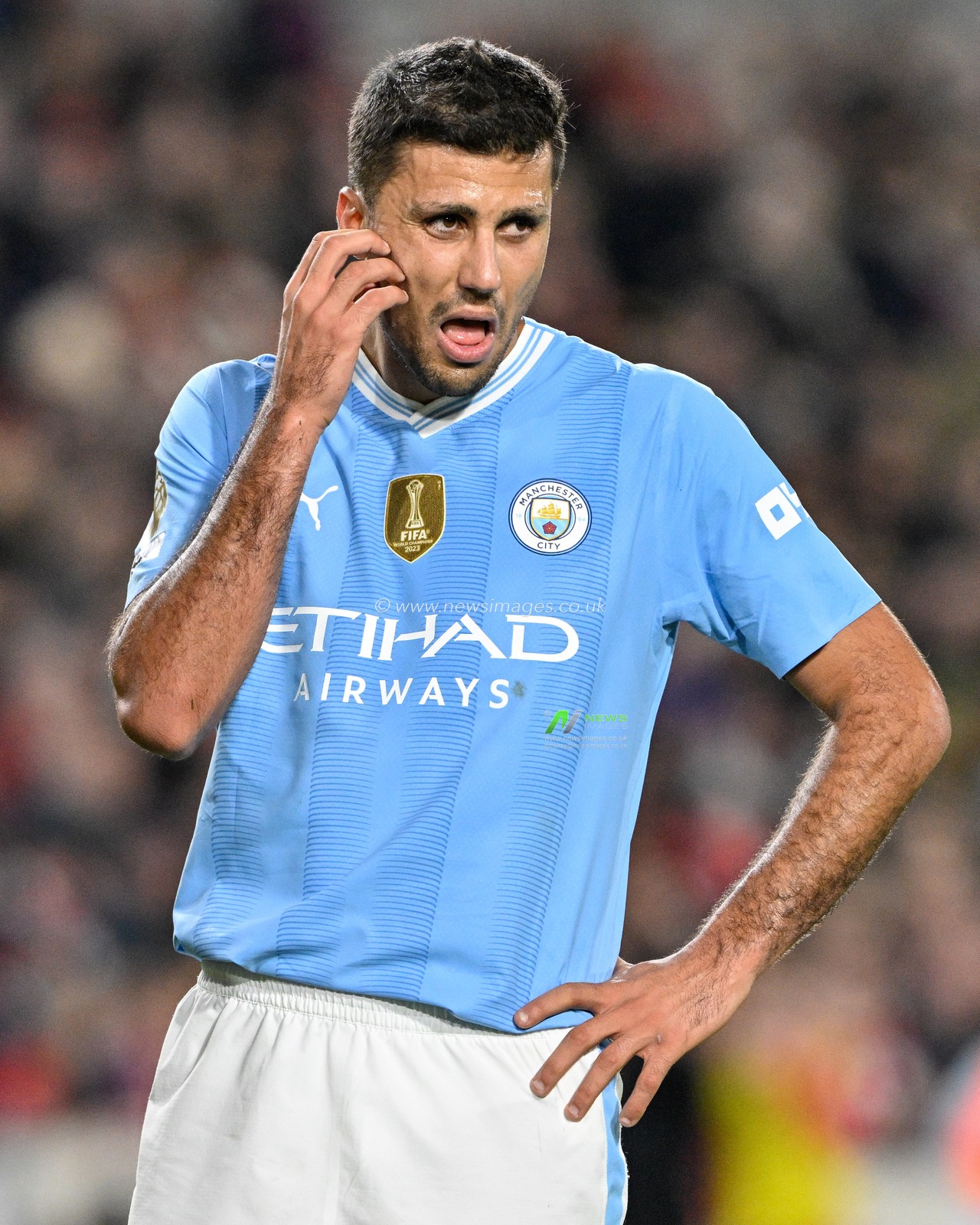 Rodri of Manchester City during the Premier League match Brentford vs Manchester City at The Gtech Community Stadium, London, United Kingdom, 5th February 2024

(Photo by Cody Froggatt/News Images)